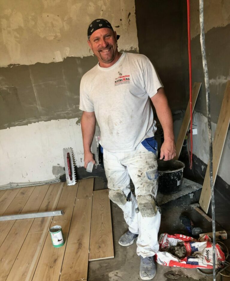 Roger bei der Arbeit